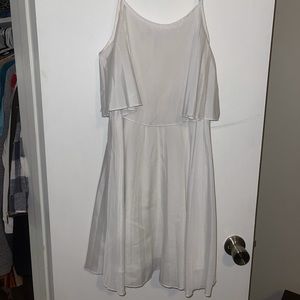 Women’s white spaghetti strap dress